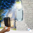 thumbnail image 1 of Ovzne Solar Outdoor Lights Motion Sensor Solar Powered Lights IP65 3 Modes Wall Security Lights For Fence Yard Garden Patio Front Door With Remote Control On Clearance, 1 of 7