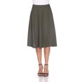thumbnail image 1 of White Mark Women's Mid Length Fit and Flare Skirt, 1 of 5