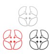 thumbnail image 2 of ZheElen 3 Sets Propeller Guard Drone Fittings Professional Modified Component Protective Accessory Set Replacement for Mini 1/2 SE Black, 2 of 7