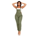 thumbnail image 2 of Cover Girl Women's Denim Overalls, Olive, Size 7, 2 of 5
