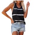thumbnail image 2 of LSLJS Débardeurs à Col Rond pour Femmes Mode Femmes Été Ample Imprimé T-Shirt à Col Rond Manches Courtes Blouse Décontractée, 2 of 5