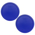 thumbnail image 1 of Pyrex 7403-PC Cobalt Blue 10 Cup (2.5qt) Sculptured Mixing Bowl Lid - 2 Pack, 1 of 2