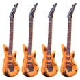 thumbnail image 1 of Orange Large Inflatable Blow Up Guitar Kids Toy Fancy Dress Party Stage Props Children'S Simulation Inflatable Musical Instrument 4Pcs, 1 of 1
