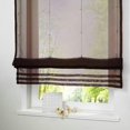 thumbnail image 4 of GROWTH TANK Roman Curtains In Voile Polyester Suitable For Bedroom, Balcony Home And Kitchen Coffee-100×155cm, 4 of 9