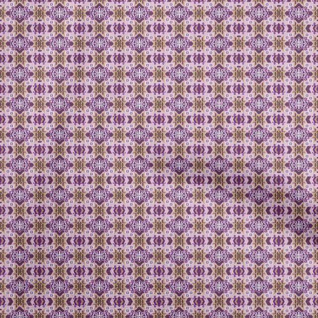 oneOone Silk Tabby Purple Fabric Asian Kilim Sewing Craft Projects Fabric Prints By Yard 42 Inch Wide
