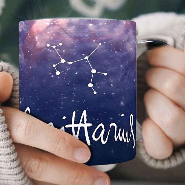 TopLLC Twelve Constellations Ceramic Color-changing Cup Coffee Tea Cup Constellation glass
