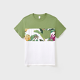 thumbnail image 3 of PatPat Ensemble Assorti pour la Famille, Haut à Manches Courtes Ou Robe Camisole à Imprimé Floral Tropical, 3 of 6