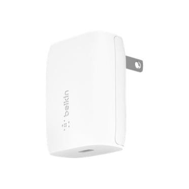 Belkin BoostCharge - Adaptateur d'Alimentation - 18 Watts - 3,6 A (USB-C 24 Broches) - sur Câble : Lightning - Blanc