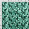thumbnail image 4 of oneOone Tissu Polyester Spandex Vert Mer Motif Feuille Aquarelle Tissu Imprimé au Mètre 56 Pouces de Large, 4 of 4