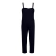 thumbnail image 4 of HBFAGFB Combinaison Femme Mode Décontractée Salopette Ample Pantalon Léger Bleu Taille P, 4 of 4