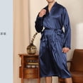thumbnail image 4 of Shorts à Séchage Rapide Homme Unis Décontractés Manches Longues à Lacets Rayés Maison Poche Longue Robe de Pyjama Shorts Ensemble de Shorts de Pyjama pour Homme Ensembles de Pyjama pour Homme Manches Longues Ensemble de Shorts de Pyjama pour Homme, 4 of 12