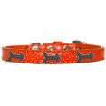 thumbnail image 1 of Flèches Widget Croco Chien Collier Orange Taille 10, 1 of 1