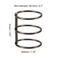thumbnail image 2 of Unique Bargains 1.18' Dia. 3 Circle Detachable Metal Binder Rings Loose Leaf Rings, Dark Grey 6 Pack, 2 of 6