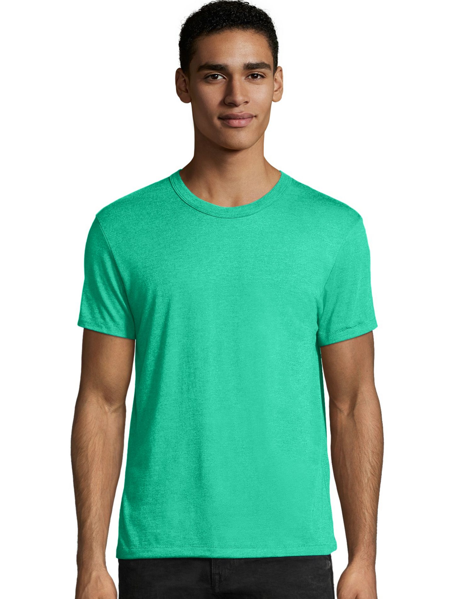 Hanes Mens Elevated Tee, 3XL, Breezy Green Triblend
