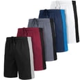 thumbnail image 1 of [5 Pack] Men's Dry-Fit Active Athletic Shorts Basketball Running Gym Workout with Two Side Pockets, 1 of 8