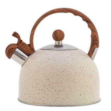2.5L Tea Pots for Top Whistling Teapot top Stainless Steel Tea Kettle for Top Loud Tea Pot with Bakelite Handle 19x22cm
