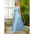 thumbnail image 4 of ANGEL FASHIONS Women Spaghetti strap V Neck A-line Prom Dress Small, 4 of 7