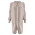 thumbnail image 4 of Mode Femme Décontractée Chaud Col Rond Manteau Uni Long Vêtement d'Extérieur Chandail Cardigan en Tricot, 4 of 4