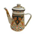 thumbnail image 1 of GROWTH TANK Cafetière en Émail Réutilisable Robuste Multiusage 1,2 L pour Cuisine Ménage Bureau Fleur Orange, 1 of 9