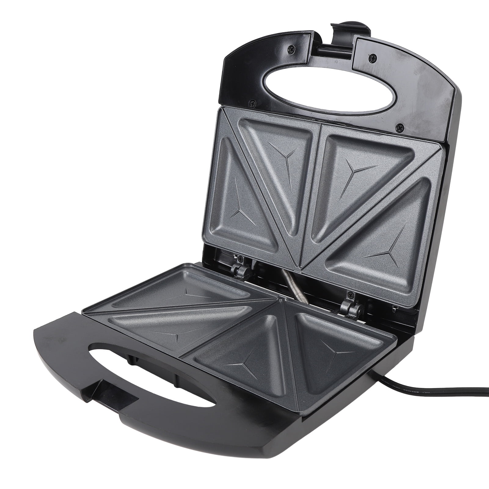 Electric  Maker, 800W Fast Toaster Oven Frying Pan with Lid, Safe Handle, Portable Oven Breakfast Maker, Non Stick Grill Griddle for Bread Egg  Bacon Sausages