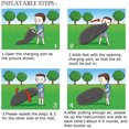 thumbnail image 2 of INTBUYING Portable Chill Lazy Sofa Fast Inflatable Sleeping Bag Camping Bed Beach PURPLE, 2 of 2