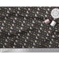 thumbnail image 2 of Soimoi Poly Georgette Fabric Dot & Cat Animal Decor Fabric Printed Yard 42 Inch Wide, 2 of 5