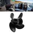 thumbnail image 4 of Outboard Propeller Outboard Accessory 10 3/8x13 Outboard Propeller High Thrust 4 Blades Aluminum Alloy Fit For  Outboard 35-60HP Engine, 4 of 8