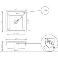 thumbnail image 3 of American Imaginations 16-in. W CUPC Square Bathroom Undermount Sink Set In White - White Hardware - Overflow Drain Incl. AI-31808, 3 of 7