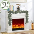 thumbnail image 2 of WRKEKC Clearance Simulated Willows Leaf Eucalyptuss Rattan Artificial Round Apples Leaf Ivy Wedding Party Decoration Eucalyptuss Leaf Rattan, 2 of 6