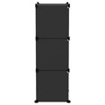 thumbnail image 2 of vidaXL Cube de Rangement avec 6 Cubes Noir PP, 2 of 4