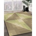 thumbnail image 3 of Ahgly Company Tapis d'Intérieur Lavable à la Machine, Carré, Transitionnel, Brun Cuivre, Tapis de Zone, 8 Pieds Carré, 3 of 7
