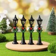 thumbnail image 4 of SHISUYAN 4 Pcs Christmas Tiny Street Light Models Street Lamp Posts Doll House Micro Landscape Decorations, 4 of 9