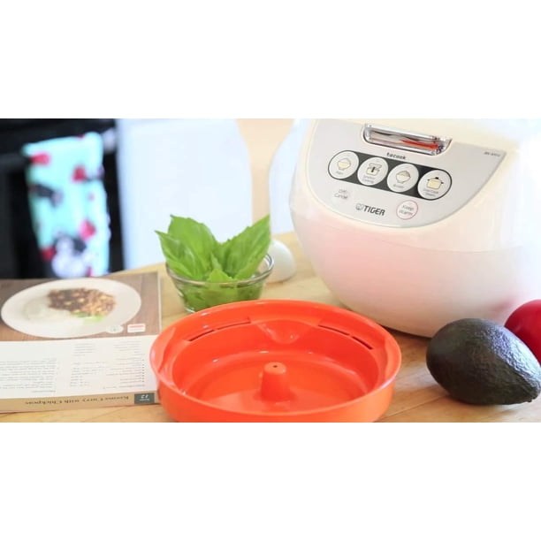 Tiger JBV-A 10 Cup Micom Rice Cooker with Food Steamer and Slow