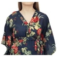 thumbnail image 1 of Bimba Robe Maxi de Maternité pour Mamans Bleu Marine à Imprimé Floral avec Ceinture-4, 1 of 7