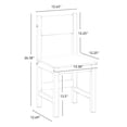 thumbnail image 2 of Kids Desk and Chair Set with Cubbies and Bookracks – White, 2 of 9