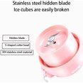 thumbnail image 2 of Mini Portable Blender,Personal Blender Small Fruit Mixer Electric USB Rechargeable Juicer Cup Fruit Mixing Machine Home Travel,300ML,Blue, 2 of 8