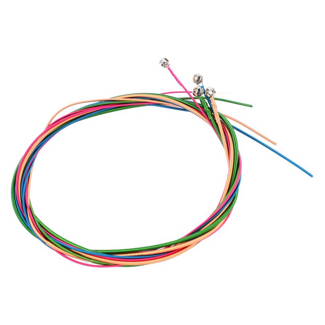 4Pcs Guitare String Kit Fil d'Acier Inoxydable Noyau Basse Électrique Couleur String pour Guitare Acoustique 120cm
