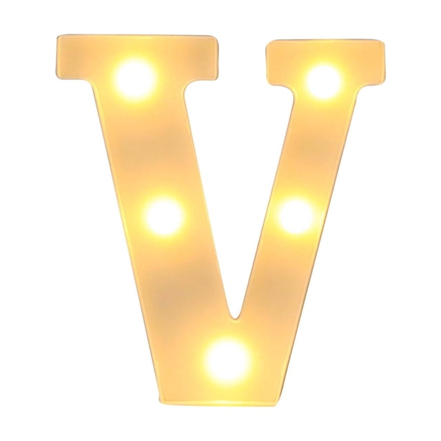 Light Up Letters Led Bar Lights & Signs Alphabet Led Letter Lights Up White Plastic Letters, Hanging On A-M& White Led Lights