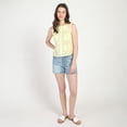 thumbnail image 3 of Bloom Girl, Lace Cutout Button Front Tank, Sizes XS-XL, 3 of 4