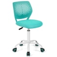 thumbnail image 1 of Giantex Kids Desk Chair, Adjustable Swivel Chair for Children, Armless Mesh Task Student Study Chair w/Lumbar Support & Adjustable Height, Rolling Computer Chair, Turquoise, 1 of 8