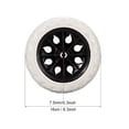 thumbnail image 2 of Unique Bargains Shopping Cart Wheels Trolley Caster Replacement 6.5-Inch Dia Black 2pcs, 2 of 4