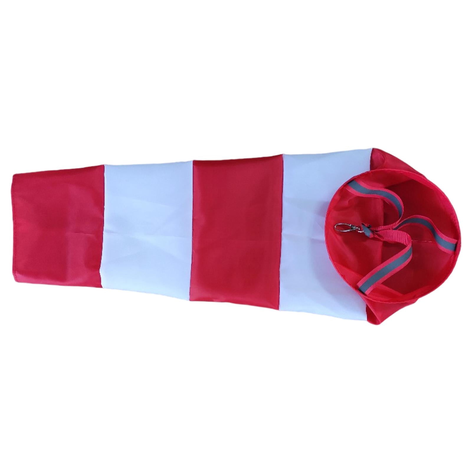 Chaussettes de Vent d'Aviation Robustes Légères Sac de Chaussettes de Vent Arc-en-Ciel Sculptures de Vent Rouge 150 cm