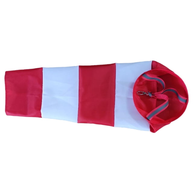 Windsock Tissu Oxford Léger Sculptures Coupe-Vent Direction Rouge 100cm