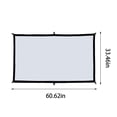 thumbnail image 3 of LSLJS Écran de Projecteur Écran de Projecteur de Film 16:9 Pliable et Portable Anti-Froissement Intérieur Extérieur Projection Écran de Projecteur Vidéo Double Face pour Maison, Fête, Camp, 3 of 9