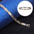 thumbnail image 2 of Harhinhe Bracelet en Forme de Fleur en Acier Inoxydable pour Femme (Argent), 2 of 7
