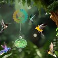 thumbnail image 4 of Wzzjkit Painted Hummingbird Shaped Feeder Wind Chime Outdoor Pendant Sunlight Refractor, 4 of 6