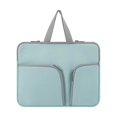 thumbnail image 1 of Wweixi Housse d'Ordinateur Portable avec Poignée Sacoche Réutilisable Décontractée d'Affaires Verte 17 Pouces, 1 of 6