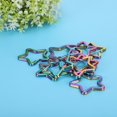 thumbnail image 4 of MesaSe Key Chain DIY Key Chain 10pcs Colorful Pentacle Shaped Key Ring Iron Key Chain Pendant DIY Jewelry Handbag Supplies, 4 of 8