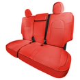 thumbnail image 1 of FH Group Faux Leather Custom Fit Car Seat Covers for 2020-2024 Tesla Model Y Rear Seat Solid Red, 1 of 4