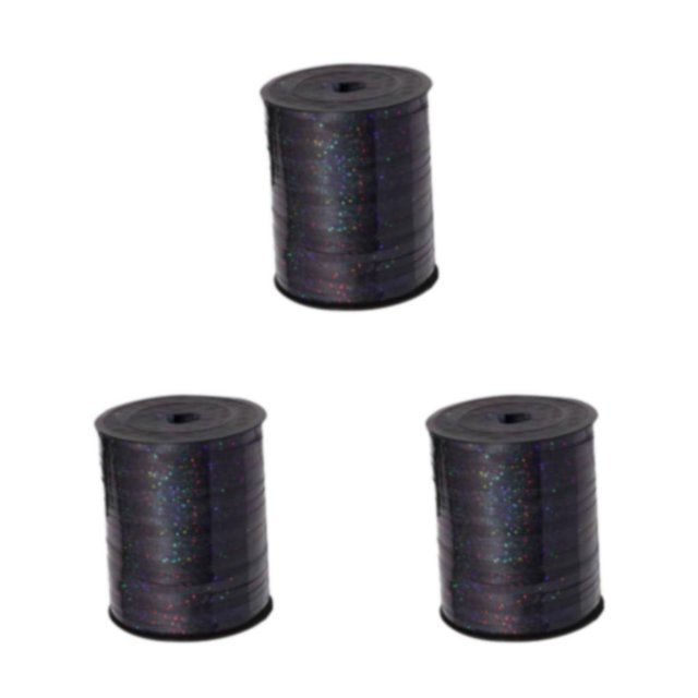 Thinsony Sturdy And Durable Decoration Ribbon Crafts And Gift Packaging Environmentally Friendly Tidy balck 3Set